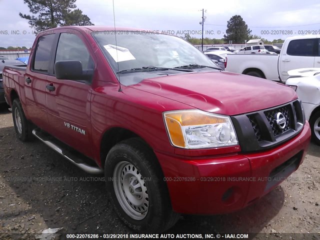 1N6BA07D69N307605 - 2009 NISSAN TITAN XE/SE/LE RED photo 1