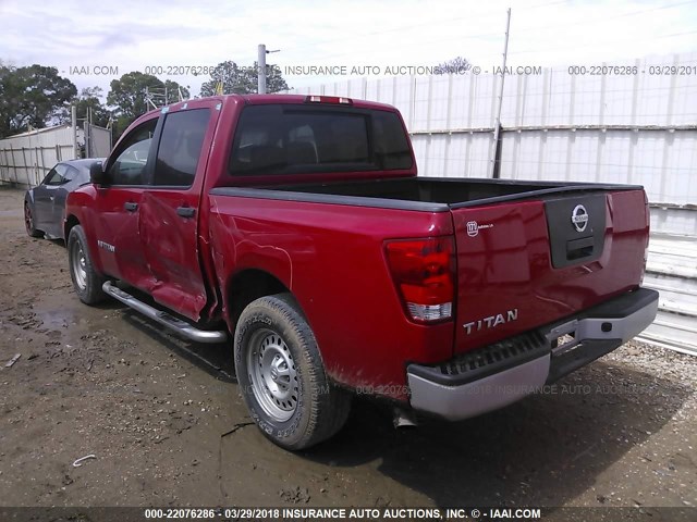 1N6BA07D69N307605 - 2009 NISSAN TITAN XE/SE/LE RED photo 3