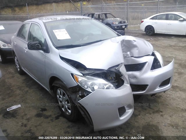 1NXBU4EE4AZ342663 - 2010 TOYOTA COROLLA S/LE/XLE SILVER photo 1