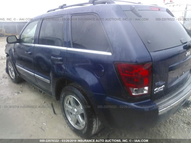 1J8HR582X6C181815 - 2006 JEEP GRAND CHEROKEE LIMITED BLUE photo 3