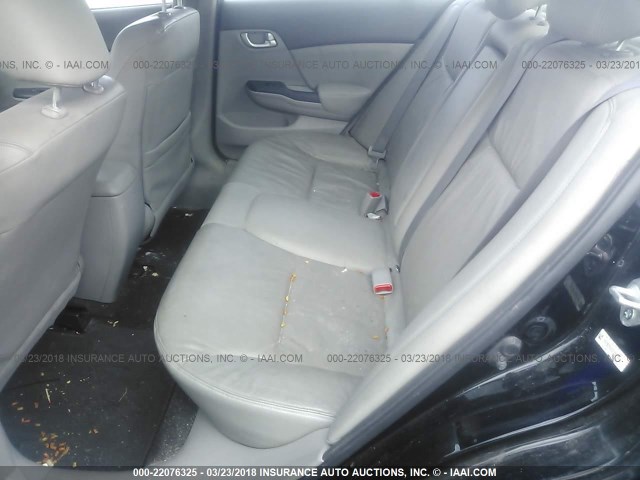 19XFB2F9XCE302185 - 2012 HONDA CIVIC EXL BLACK photo 8