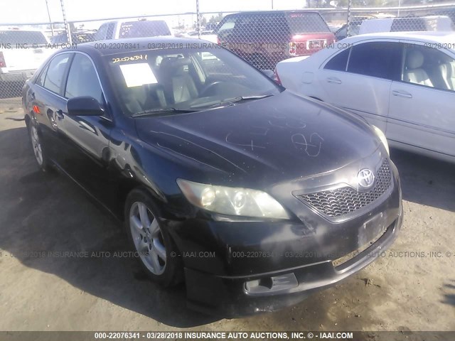 4T1BE46K18U788779 - 2008 TOYOTA CAMRY CE/LE/XLE/SE BLACK photo 1