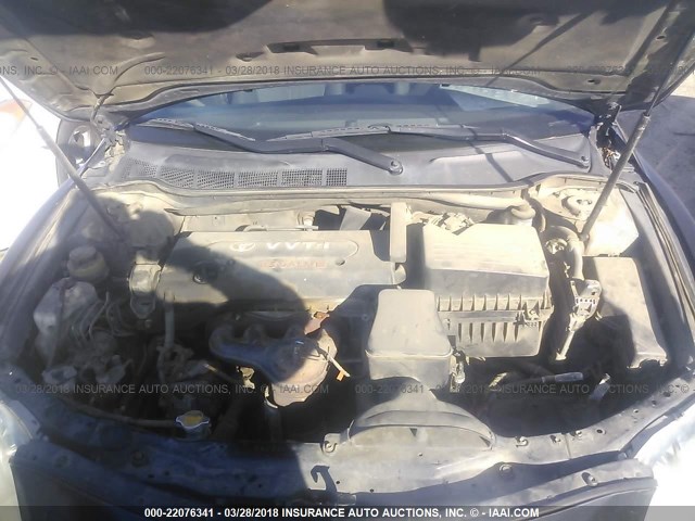 4T1BE46K18U788779 - 2008 TOYOTA CAMRY CE/LE/XLE/SE BLACK photo 10