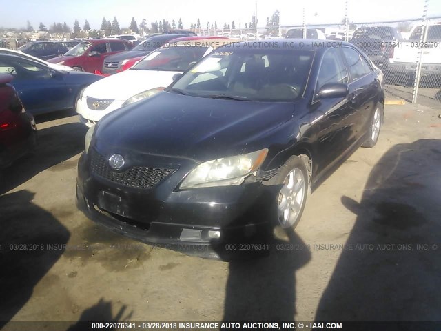 4T1BE46K18U788779 - 2008 TOYOTA CAMRY CE/LE/XLE/SE BLACK photo 2