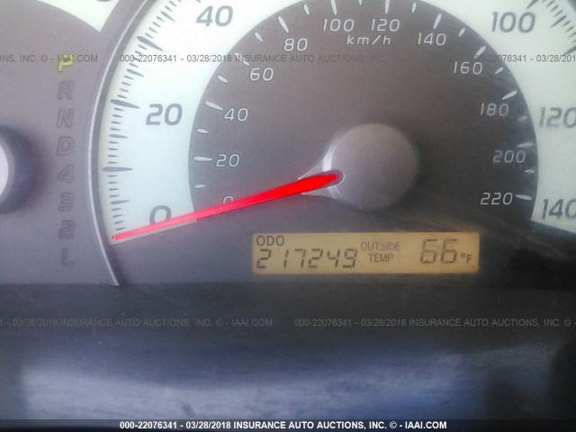 4T1BE46K18U788779 - 2008 TOYOTA CAMRY CE/LE/XLE/SE BLACK photo 7