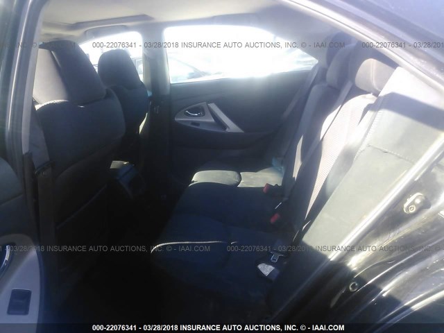 4T1BE46K18U788779 - 2008 TOYOTA CAMRY CE/LE/XLE/SE BLACK photo 8