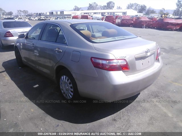 4T1BE46K48U730665 - 2008 TOYOTA CAMRY CE/LE/XLE/SE GOLD photo 3