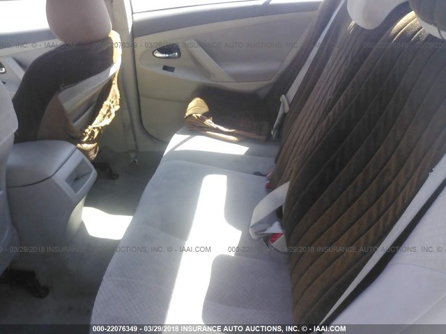 4T1BE46K48U730665 - 2008 TOYOTA CAMRY CE/LE/XLE/SE GOLD photo 8