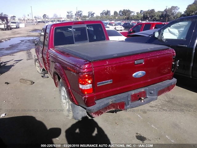 1FTZR15E26PA23061 - 2006 FORD RANGER SUPER CAB RED photo 3