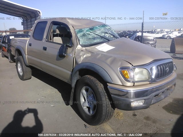 5TEGN92NX3Z165197 - 2003 TOYOTA TACOMA DOUBLE CAB PRERUNNER GOLD photo 1