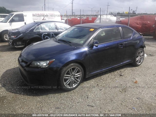 JTKJF5C79C3033521 - 2012 TOYOTA SCION TC ლურჯი ფოტო 2