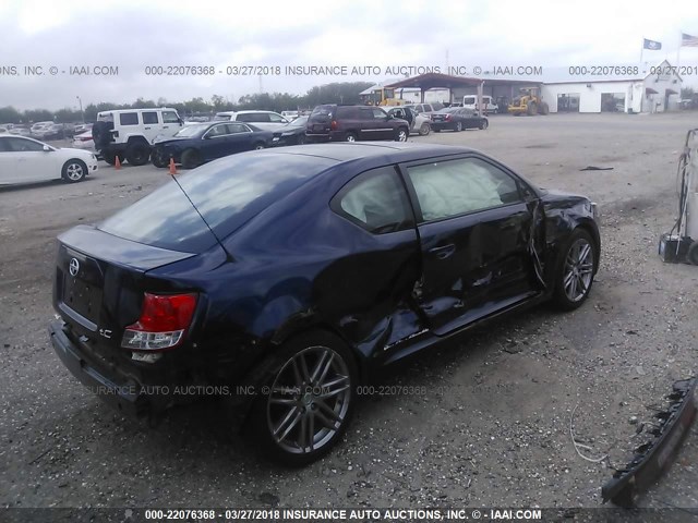 JTKJF5C79C3033521 - 2012 TOYOTA SCION TC ლურჯი ფოტო 4