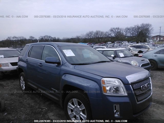 2GKALMEK3C6103930 - 2012 GMC TERRAIN SLE BLUE photo 1