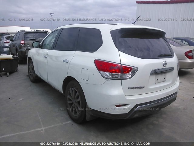 5N1AR2MN8EC644214 - 2014 NISSAN PATHFINDER S/SV/SL/PLATINUM 白色 照片 3