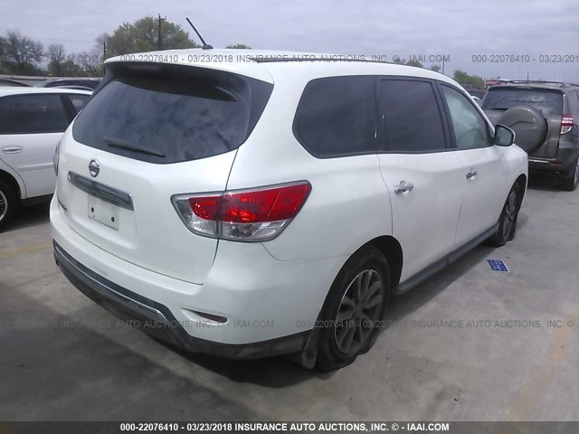 5N1AR2MN8EC644214 - 2014 NISSAN PATHFINDER S/SV/SL/PLATINUM 白色 照片 4