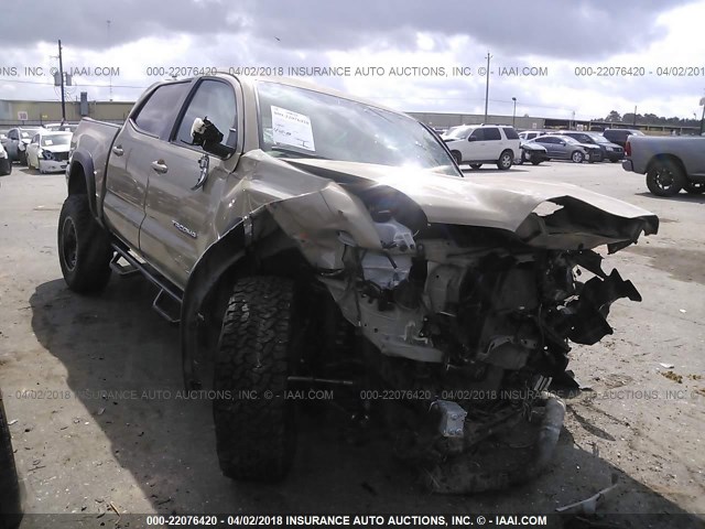 5TFCZ5AN6HX082345 - 2017 TOYOTA TACOMA DBL CAB/SR/TRDSPT/OR/PRO თაფლისფერი ფოტო 1