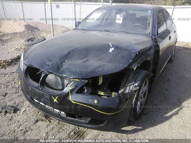 WBANV93548CW56387 - 2008 BMW 535 XI Czarny zdjęcie 6