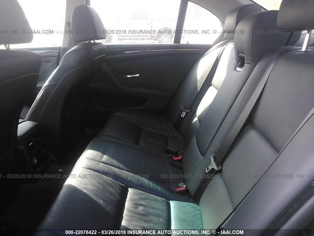 WBANV93548CW56387 - 2008 BMW 535 XI Czarny zdjęcie 8