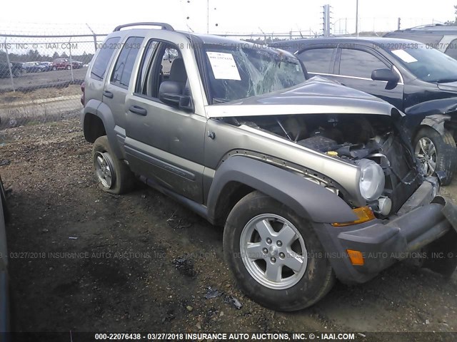 1J4GK48K77W544048 - 2007 JEEP LIBERTY SPORT 金色 照片 1