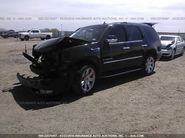 1GYFK63837R192491 - 2007 CADILLAC ESCALADE LUXURY BLACK photo 2