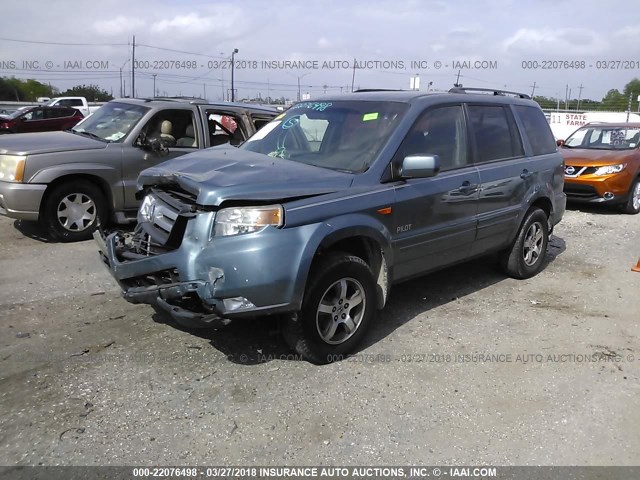 5FNYF18497B033248 - 2007 HONDA PILOT EX 蓝色 照片 2
