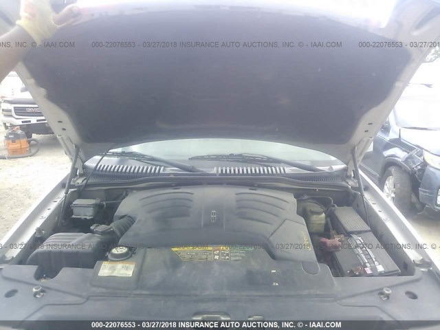 5LMEU68H25ZJ18263 - 2005 LINCOLN AVIATOR 银色 照片 10