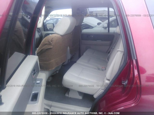 1FMFU16537LA59510 - 2007 FORD EXPEDITION XLT ბურგუნდია ფოტო 8