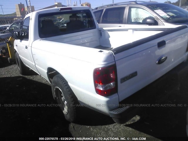 1FTYR10D37PA43525 - 2007 FORD RANGER WHITE photo 6