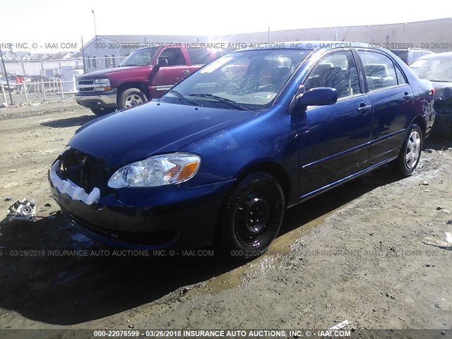 2T1BR32E58C888254 - 2008 TOYOTA COROLLA CE/LE/S BLUE photo 2