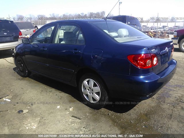 2T1BR32E58C888254 - 2008 TOYOTA COROLLA CE/LE/S BLUE photo 3