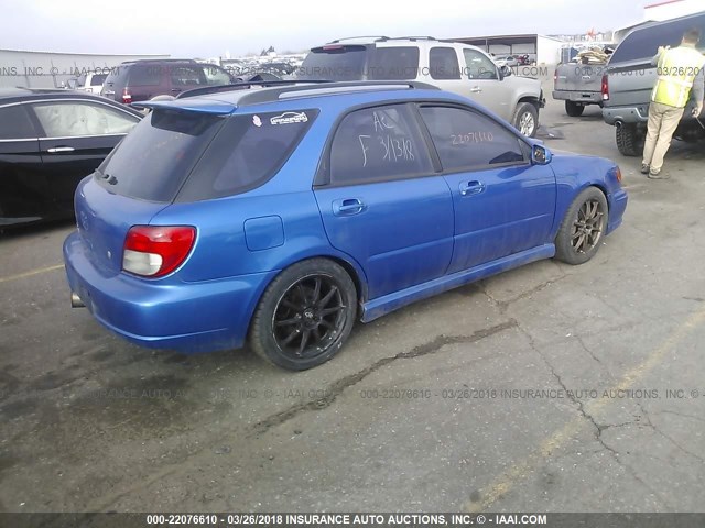 JF1GG29632G836835 - 2002 SUBARU IMPREZA WRX BLUE photo 4