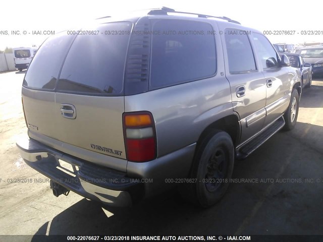 1GNEC13T02R263877 - 2002 CHEVROLET TAHOE C1500 Champagne photo 4