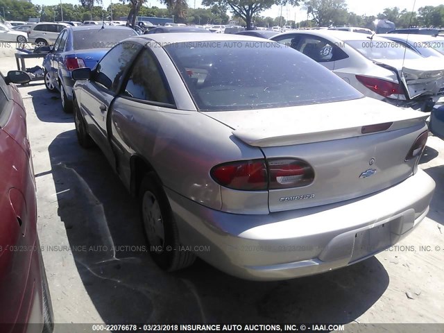 1G1JC124517270540 - 2001 CHEVROLET CAVALIER Qəhvəyi foto 3