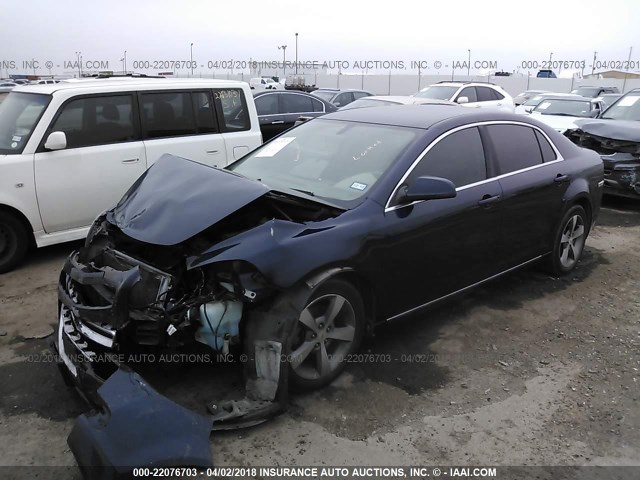 1G1ZC5E1XBF182408 - 2011 CHEVROLET MALIBU 1LT 蓝色 照片 2