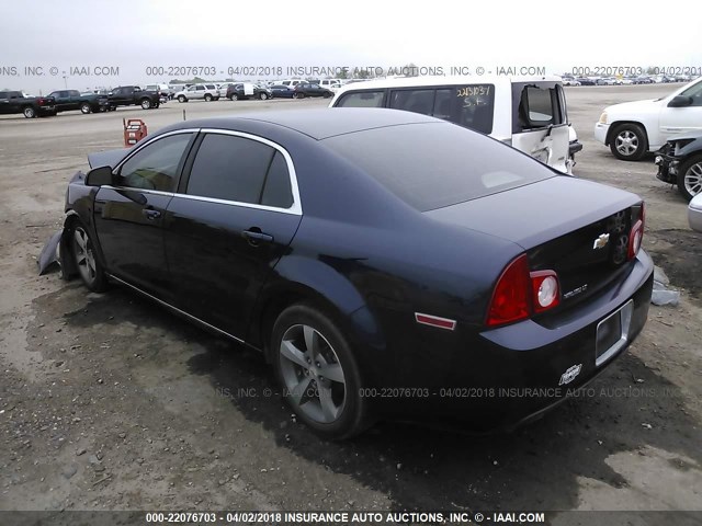 1G1ZC5E1XBF182408 - 2011 CHEVROLET MALIBU 1LT 蓝色 照片 3