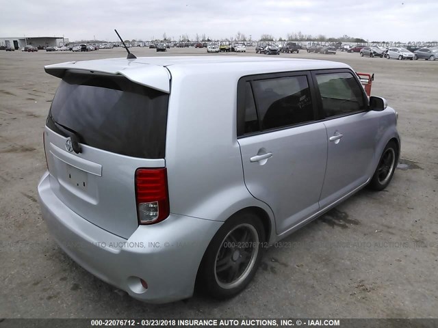 JTLZE4FE9B1128354 - 2011 TOYOTA SCION XB SILVER photo 4