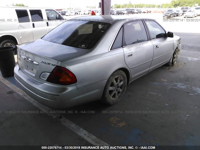 4T1BF28B11U128147 - 2001 TOYOTA AVALON XL/XLS SILVER photo 4