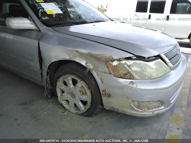 4T1BF28B11U128147 - 2001 TOYOTA AVALON XL/XLS SILVER photo 6