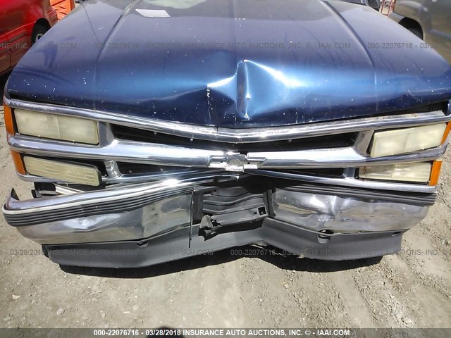 3GNEC16R1XG260221 - 1999 CHEVROLET SUBURBAN C1500 BLUE photo 6