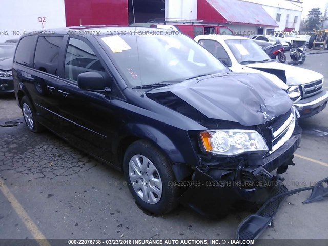 2C4RDGBG4DR804196 - 2013 DODGE GRAND CARAVAN SE Dark Blue photo 1