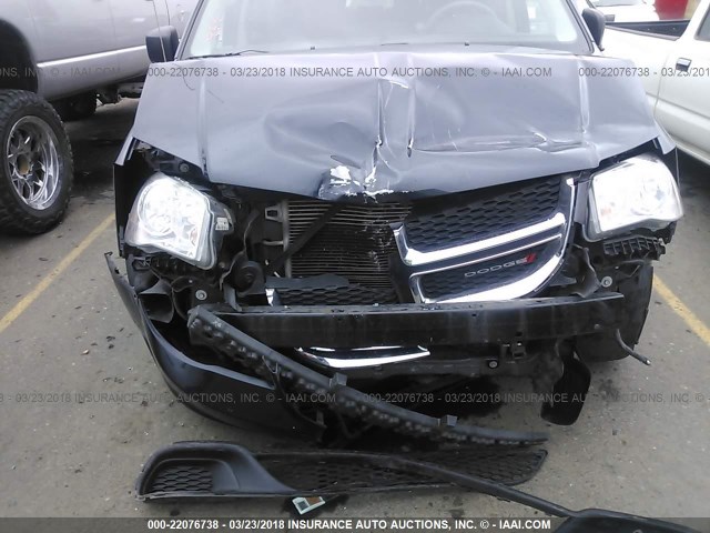 2C4RDGBG4DR804196 - 2013 DODGE GRAND CARAVAN SE Dark Blue photo 6