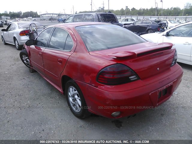 1G2NF52E34M705680 - 2004 PONTIAC GRAND AM SE1 RED photo 3