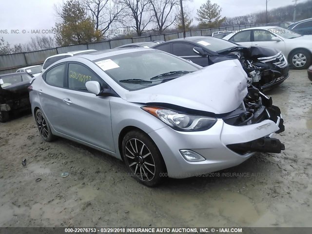 KMHDH4AE6DU598794 - 2013 HYUNDAI ELANTRA GLS/LIMITED SILVER photo 1