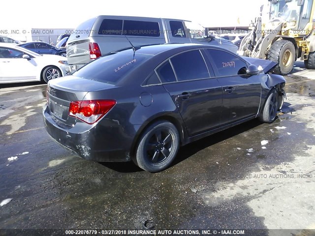 1G1PC5SB1E7212446 - 2014 CHEVROLET CRUZE LT GRAY photo 4