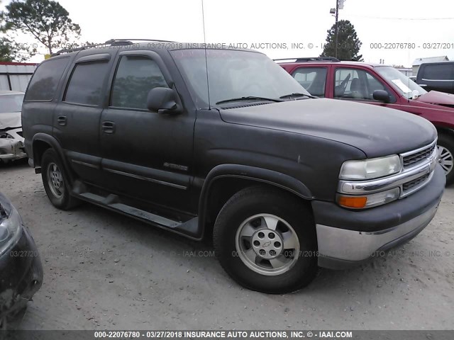 1GNEC13T31R123742 - 2001 CHEVROLET TAHOE C1500 BLACK photo 1