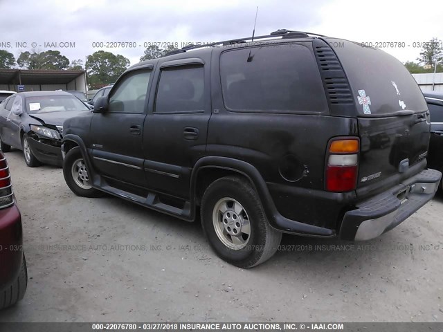 1GNEC13T31R123742 - 2001 CHEVROLET TAHOE C1500 BLACK photo 3