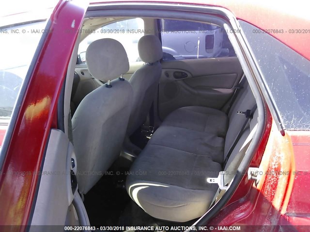 1FAFP34P31W180190 - 2001 FORD FOCUS SE/SE COMFORT RED photo 8