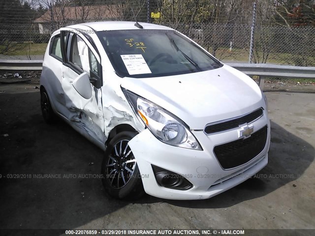 KL8CB6S91EC584347 - 2014 CHEVROLET SPARK LS WHITE photo 1