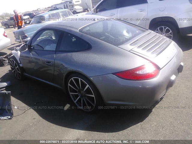 WP0AB2A92AS720557 - 2010 PORSCHE 911 CARRERA S/CARRERA 4S GRAY photo 3