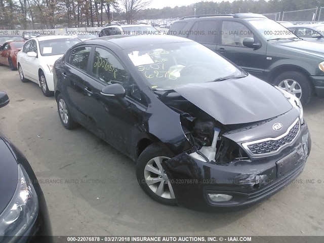 KNADN4A36D6178627 - 2013 KIA RIO EX/SX BLACK photo 1